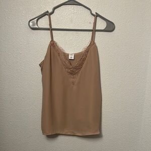 Melrose and Market Beige Lace Cami Top